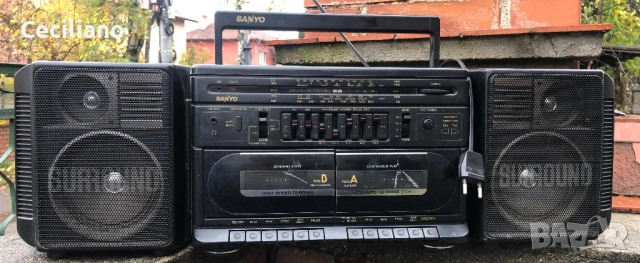 Радиокасетофон Sanyo , снимка 3 - Радиокасетофони, транзистори - 52380683
