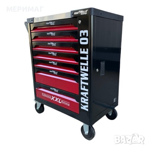 Шкаф/количка с инструменти XXL KrafTWelle, снимка 3 - Куфари с инструменти - 43460711