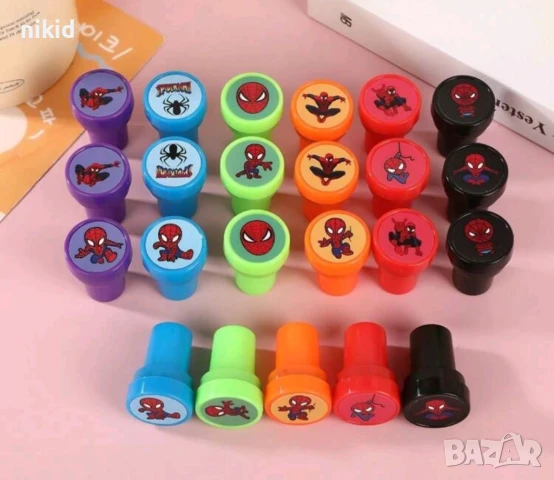 10 бр сет печати печата печат хълк спайдърмен spiderman печатчета, снимка 6 - Други - 48314755