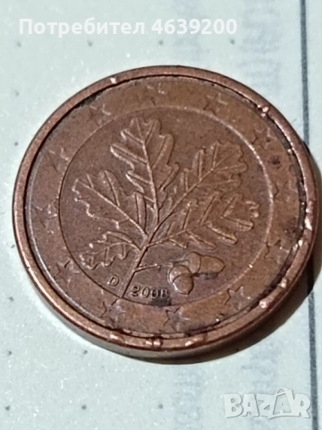 1 евро цента с дефект (die break) (collar cud) , снимка 3 - Нумизматика и бонистика - 52260792