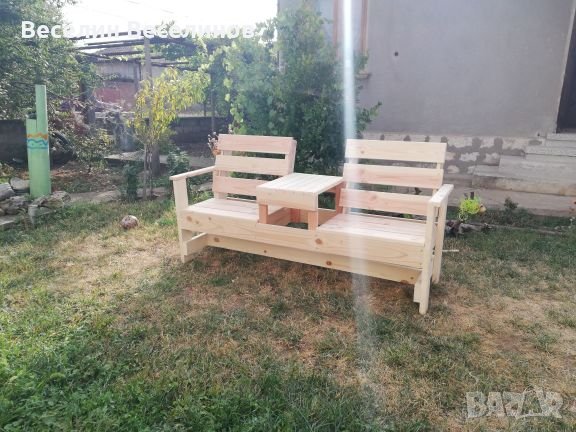 Пейка с масичка, снимка 3 - Градински мебели, декорация  - 26545379