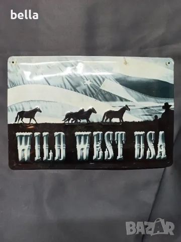 ЛАМАРИНЕНА ТАБЕЛА WILD WEST USA, снимка 1
