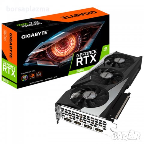 GIGABYTE GeForce RTX 3060 Gaming OC 12G LHR, 12288 MB GDDR6, снимка 1 - Видеокарти - 40090791