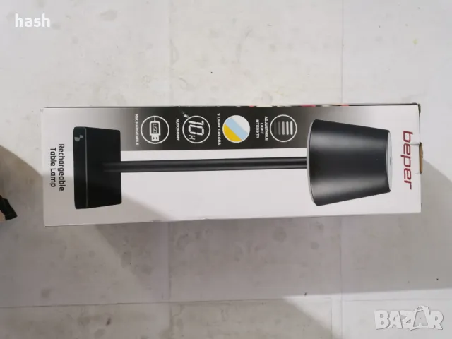 BEPER P201UTP101 Безжична лампа Touch за маса, бюро - USB акумулаторна настолна лампа, снимка 9 - Друга електроника - 49289669