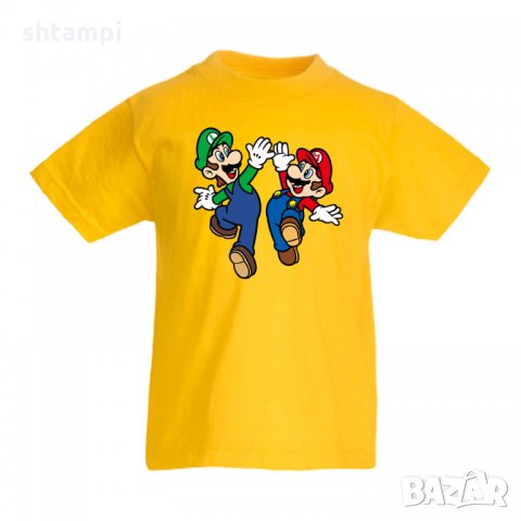 Детска тениска Супер Марио Mario & Luigi High Five, снимка 4 - Детски тениски и потници - 33089720