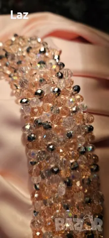 официална луксозна розова рокля с камъни, снимка 3 - Рокли - 48381816