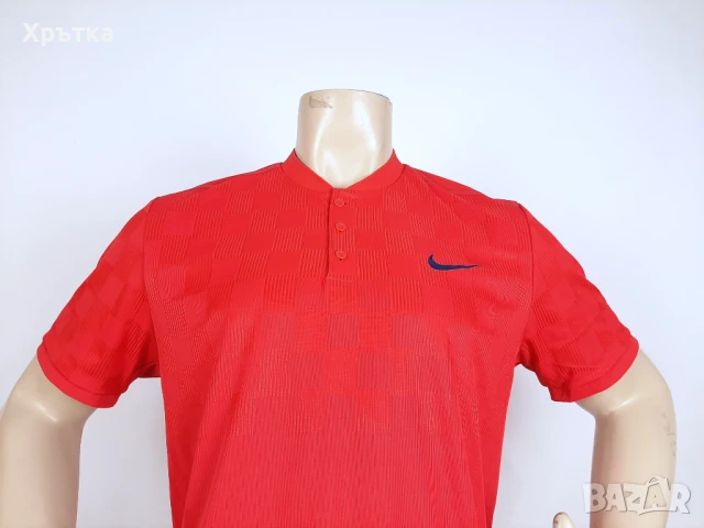 Nike Tennis Court Advantage - Оригинална мъжка тениска с яка р-р L, снимка 5 - Тениски - 51019706