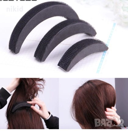 3 размера приставки за обем на косата лесна прическа, снимка 4 - Аксесоари за коса - 27478596