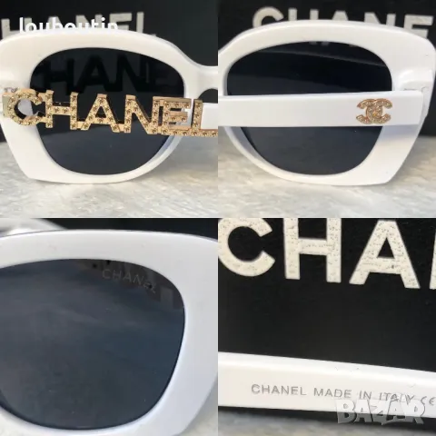 CH 2024 дамски слънчеви очила котка бели черни, снимка 5 - Слънчеви и диоптрични очила - 47779397