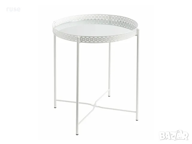 НОВИ! Метална помощна маса поднос сгъваема Два цвята , снимка 2 - Маси - 48968323