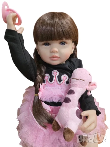 Реалистична кукла Реборн, Reborn бебе, реалистична кукла 55см, снимка 4 - Кукли - 52083055