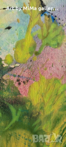 Абстракция 100х70 см., голяма картина, abstract painting,за Нова Година - оригинален подарък, снимка 2 - Картини - 52580754