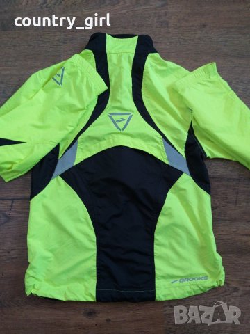 Brooks Womens M Neon Yellow Shelter - страхотно ръннинг горнище, снимка 9 - Спортни екипи - 28924918