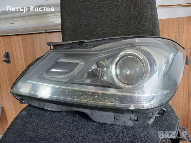 Mercedes C W204 ляв фар 2011 Face , снимка 2 - Части - 53580497