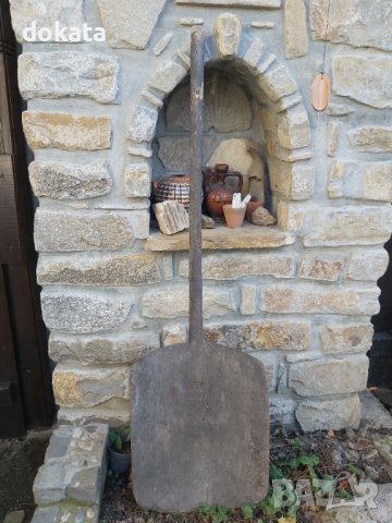 Стара дървена лопата за печене на Хляб -100 годишна, снимка 1 - Други ценни предмети - 43925214