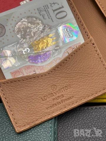 портмонета от естествена кожа в кутия louis vuitton , снимка 7 - Портфейли, портмонета - 51404368