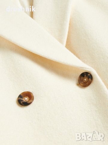 Reserved - дамско палто вълна бяло размер L, снимка 5 - Палта, манта - 39613573