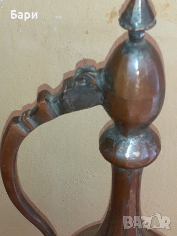 Стар красив голям меден ибрик, снимка 11 - Други ценни предмети - 37443889