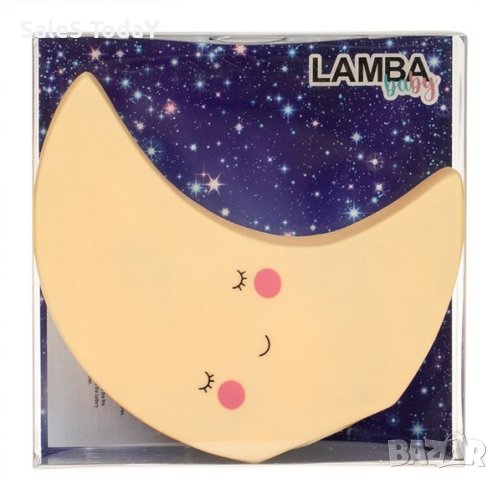 Нощна лампа, Луна- Moonlight, 13.5x4.3x13.5cm, снимка 3 - Настолни лампи - 43086098