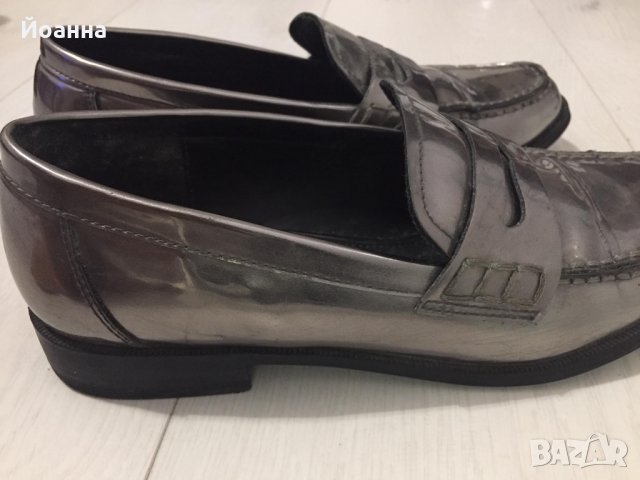 Сребристи лачени обувки Primadonna, снимка 4 - Дамски ежедневни обувки - 34882136