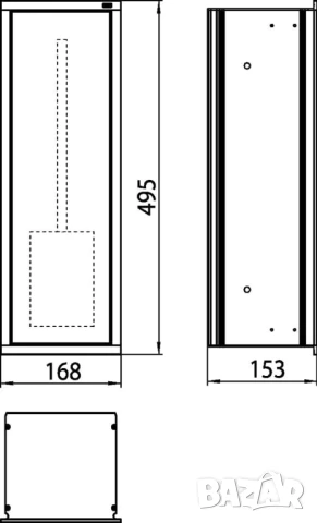 Премиум Алуминиев Модул/Шкаф за Вграждане в Тоалетна/Баня Emco ASIS Public, с Push Механизми!, снимка 15 - Шкафове - 50738970