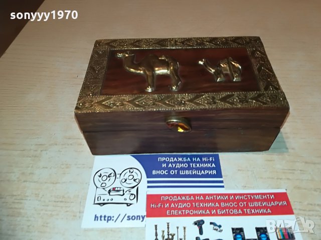 красива дървена кутия с камили-13х8х5см, снимка 15 - Колекции - 28715398