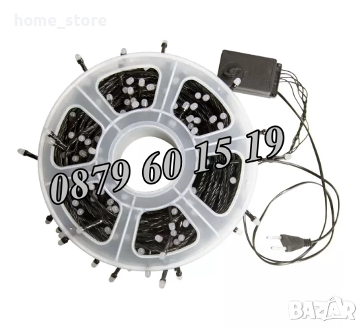 Коледни лампички 20 метра на макара, многоцветни, водоустойчиви, снимка 6 - Декорация за дома - 52327455