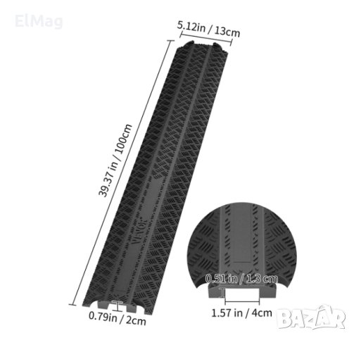 Защитна рампа за кабели! Протектор, снимка 2 - Други - 43932307