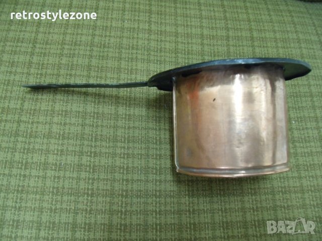 № 3794 стар метален / меден съд  , снимка 5 - Други ценни предмети - 27889594