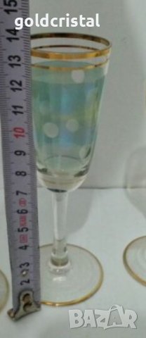 Ретро чаши цветно стъкло, снимка 2 - Антикварни и старинни предмети - 33271672