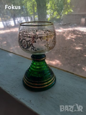 Невероятна кристална музикална свиреща чаша за вино, снимка 3 - Антикварни и старинни предмети - 37714734