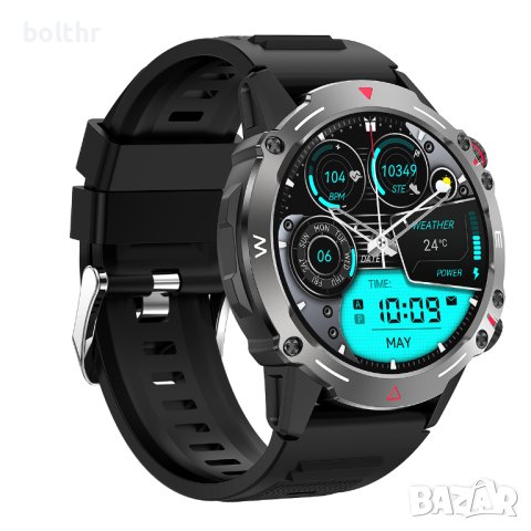 Смарт Часовник Lemfo HK87, Amoled Дисплей, Черен, снимка 3 - Мъжки - 43666551