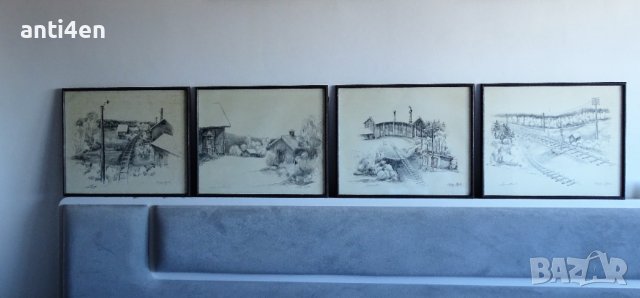 Рамкирани художествени графики - 4 бр. от 1976, снимка 1