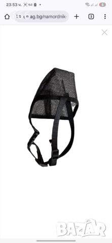 Намордник за кучета, мрежест, черен, 13x16 см, снимка 5 - За кучета - 52579265