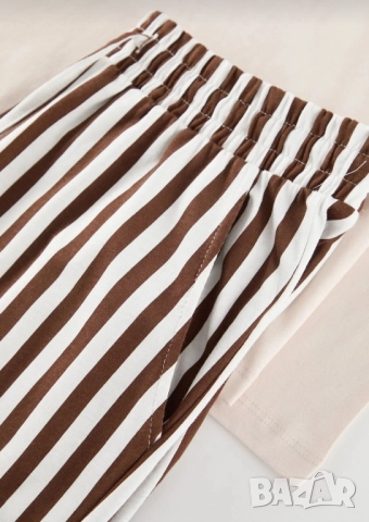 Мъжка памучна пижама М размер , снимка 3 - Бельо - 52026652