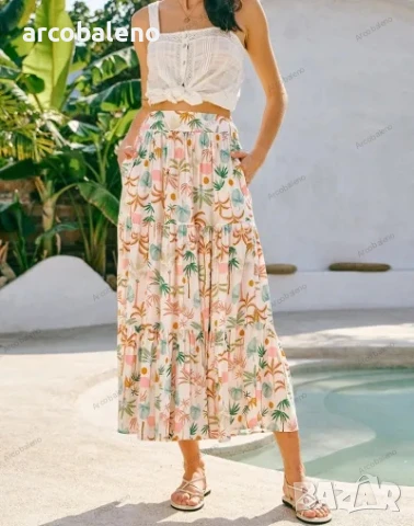 Дамска лятна пола, 3цвята , снимка 17 - Поли - 50518868