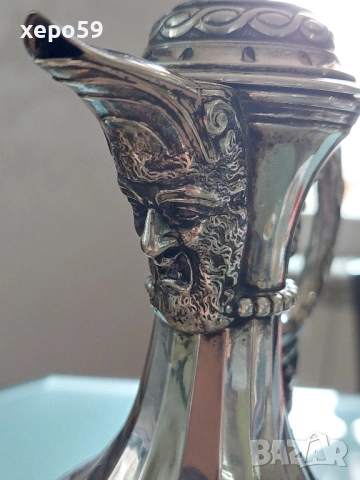 RRR Много рядка сребърна кана/ 19 век/сребро, злато, чаша, снимка 16 - Аксесоари за кухня - 52315451