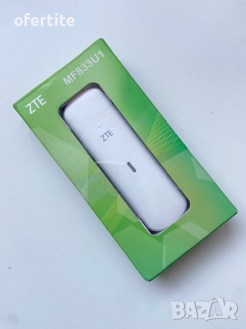 ✅ 4G / LTE USB 🔝 ZTE MF833U1, снимка 1 - Мрежови адаптери - 43542307