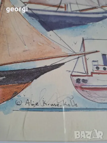 три картини акварел на морска тематика , снимка 6 - Картини - 47747273