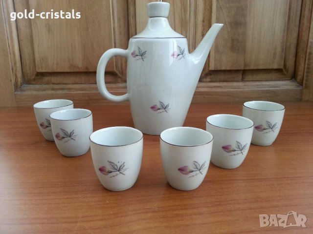 Стар български порцелан сервиз за ракия