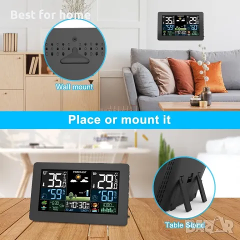 Безжична метеорологична станция Brataste, снимка 7 - Друга електроника - 49827205