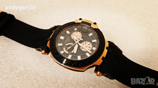 TISSOT T-RACE CHRONOGRAPH T115.417.37.051.00 перфектен с кутия 100% оригинален справка по SN, снимка 10 - Мъжки - 51327865
