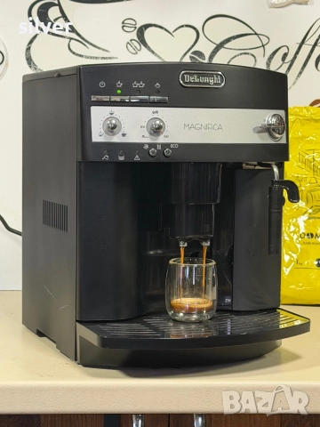 Кафемашина кафе автомат delonghi magnifica с гаранция, снимка 5 - Кафемашини - 52754678