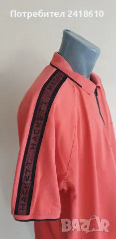 Hackett Aston Martin  3/4 Zip Pique Stretch Cotton Mens Size 2XL - 3XL  ОРИГИНАЛ! Мъжка Тениска!, снимка 9 - Тениски - 50436099