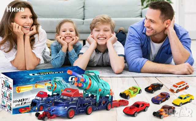 Автовоз с kamaпулт, 3 коли и оръдие, снимка 2 - Коли, камиони, мотори, писти - 52755765