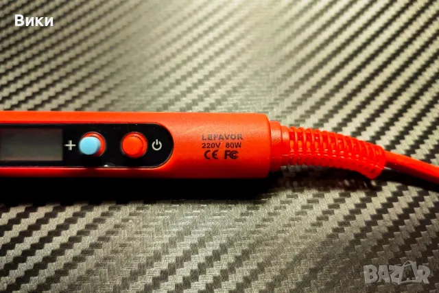 Дигитален поялник Lefavor 80W, снимка 5 - Друга електроника - 49308403