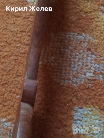 Лъжица стара дървена с Бронзови флорални орнаменти - набивки голяма сувенир 41519, снимка 13 - Декорация за дома - 43151904