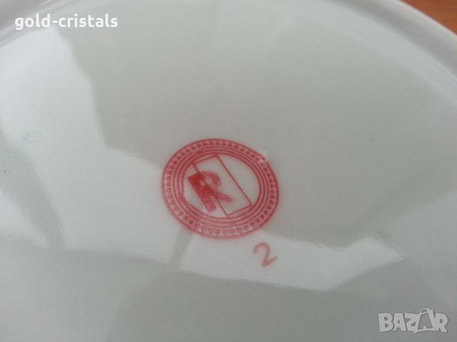 Стар български порцелан чинии, снимка 3 - Антикварни и старинни предмети - 33118312