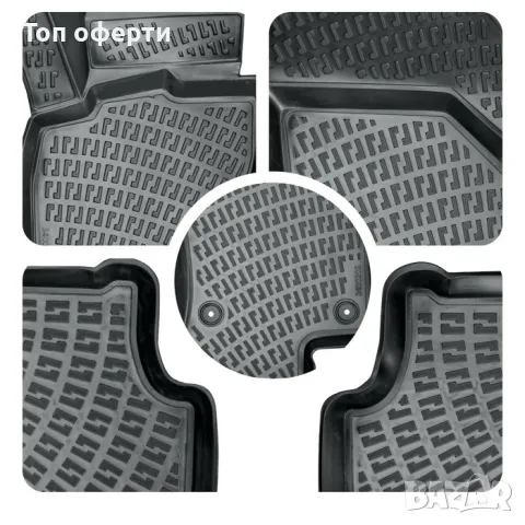 Гумени стелки RizLine съвместими с Dacia Logan 1 MCV 2004-2012, снимка 5 - Аксесоари и консумативи - 48538925