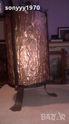 ПОРЪЧАНА-СТОИКА ЗА ЧАДЪРИ-КОВАНО ЖЕЛЯЗО МЕД МЕСИНГ, снимка 9 - Колекции - 27450829